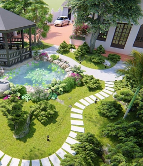Biệt thự vườn đơn giản đẹp tại vùng quê Bình Thuận