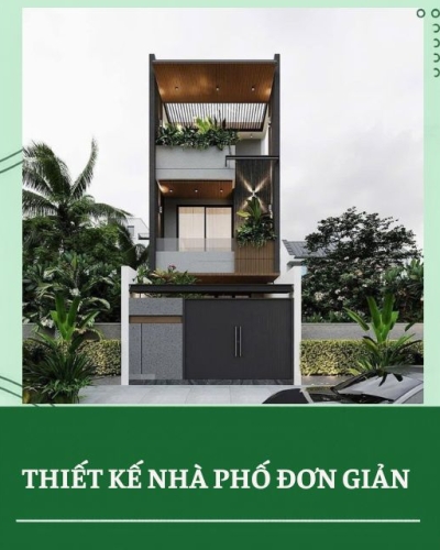 Thiết kế nhà phố đơn giản đẹp, hiện đại và tối ưu công năng