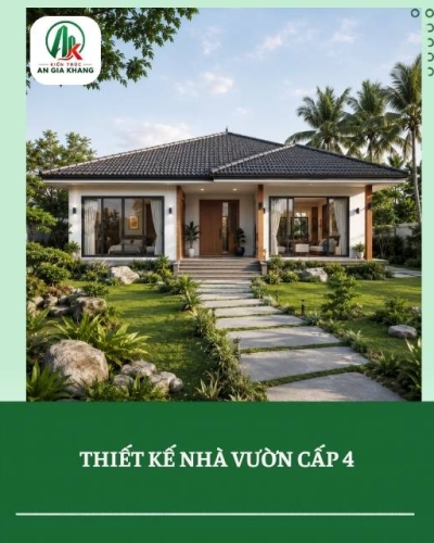 Thiết kế nhà vườn cấp 4 đẹp và tiện nghi hiện nay