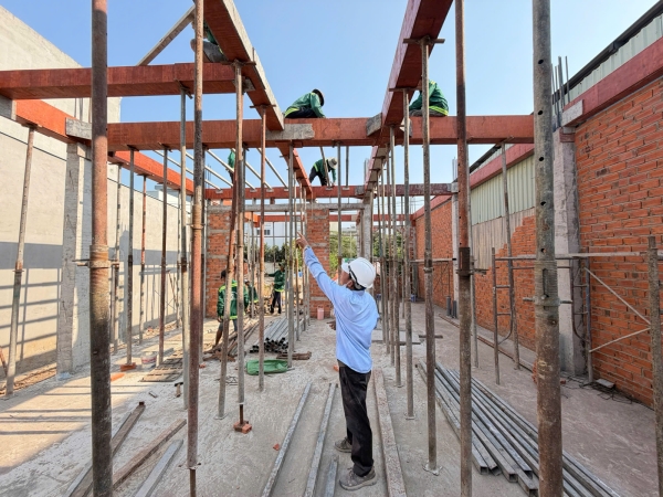 Cập Nhật Tiến Độ Thi Công Phần Khung Và Dầm Sàn Công Trình