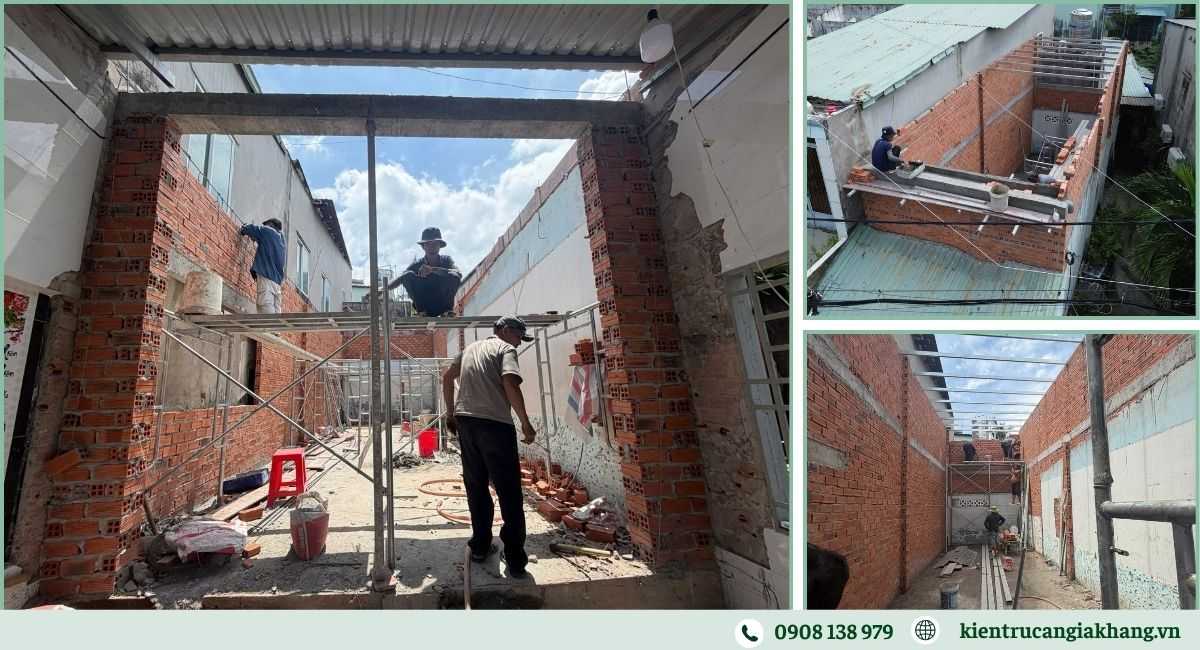 Cải tạo nhà cấp 4 tại Hóc Môn