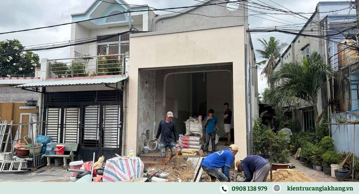 Cải tạo nhà cấp 4 tại Hóc Môn