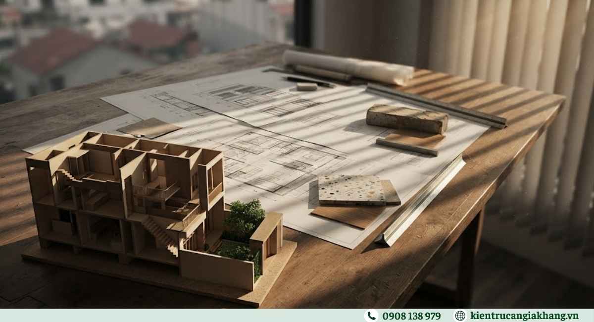 Phương án thiết kế và bản vẽ cải tạo nhà phố
