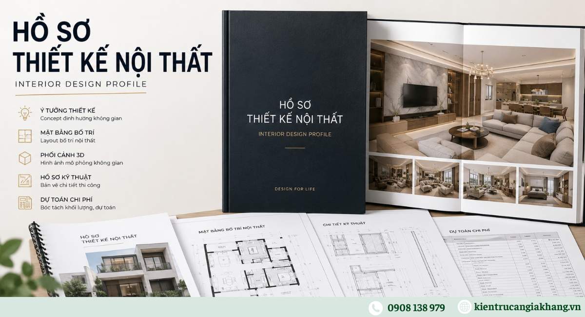 Hồ sơ thiết kế nội thất gồm những gì?