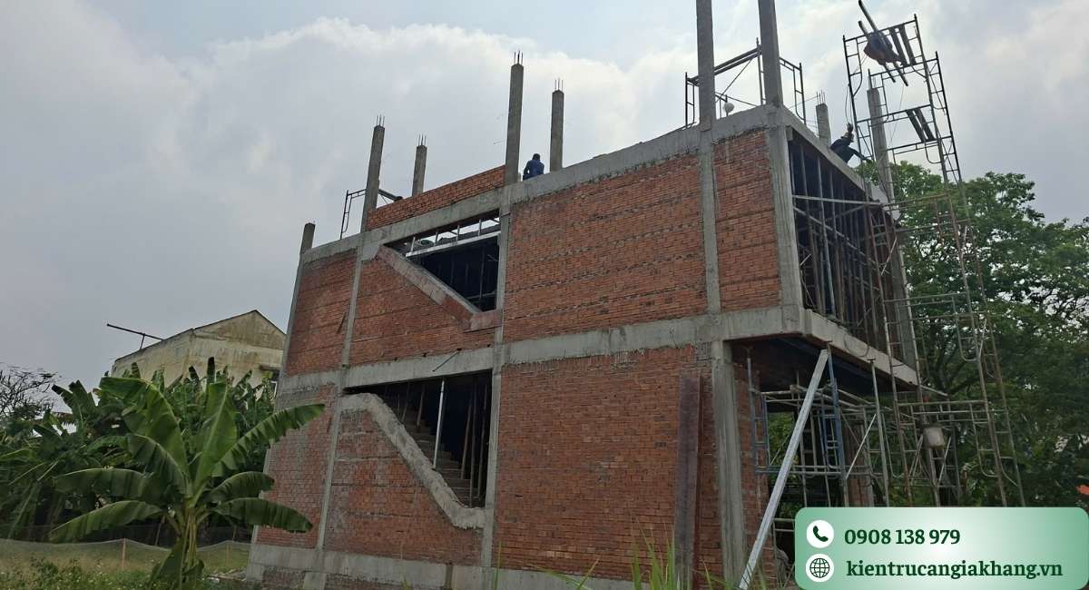 Thi công phần thô đảm bảo vững chắc, chất lượng