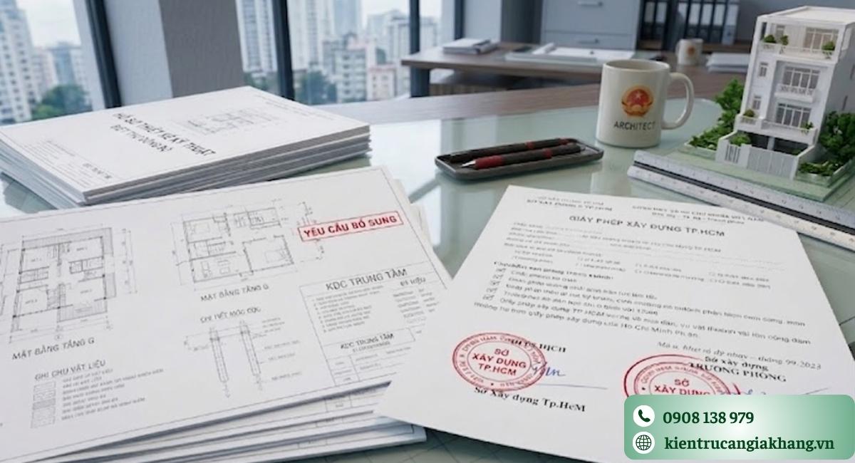 Công trình thay đổi thiết kế khác giấy phép xây dựng 