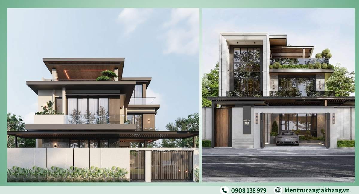 Mẫu biệt thự đẹp phong cách hiện đại