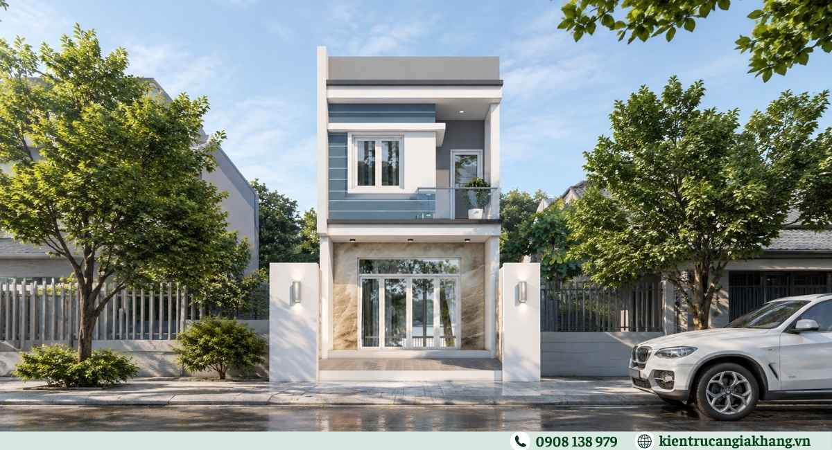 Mẫu nhà mặt tiền 4x15m