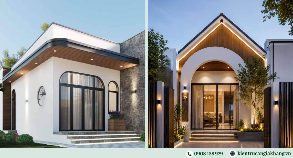 Mẫu nhà phố 1 tầng mức đầu tư trung bình