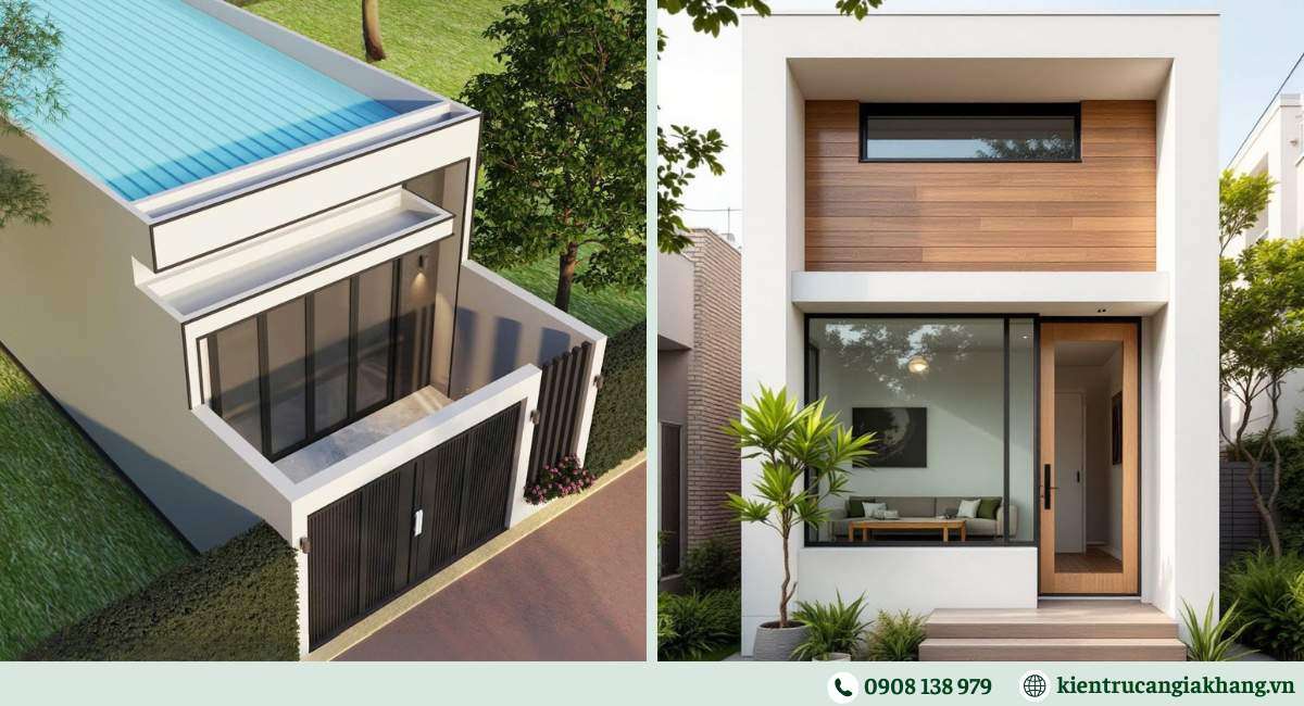 Nhà phố 1 tầng có gác lửng