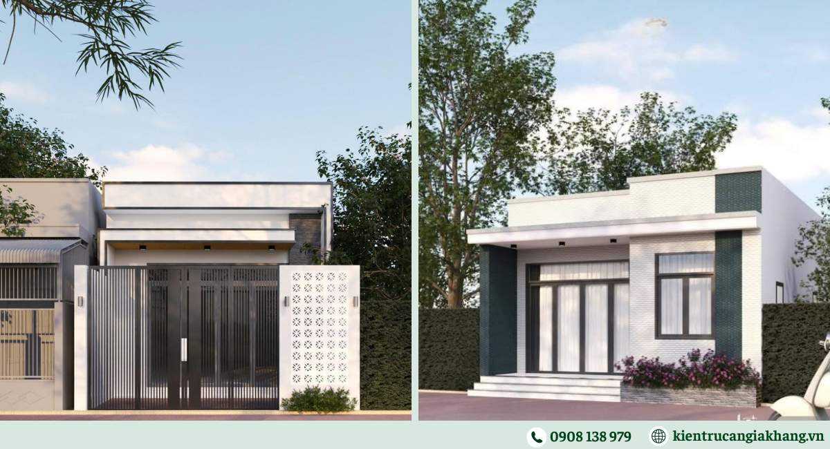 Nhà phố 1 tầng tối giản