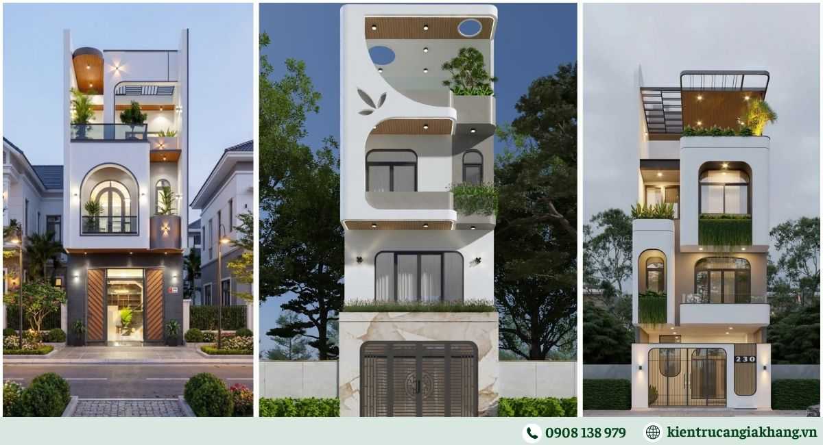 Mẫu nhà phố 3 tầng hiện đại