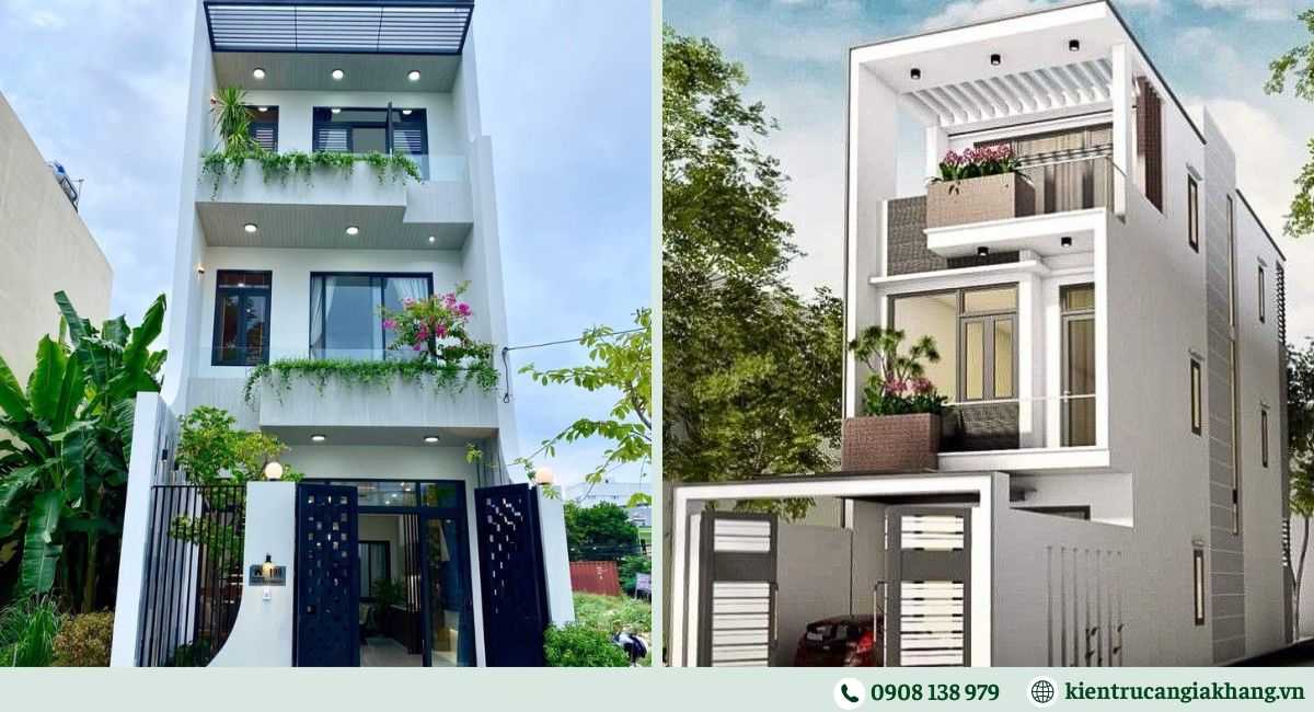 Mẫu nhà phố 3 tầng 3 phòng ngủ