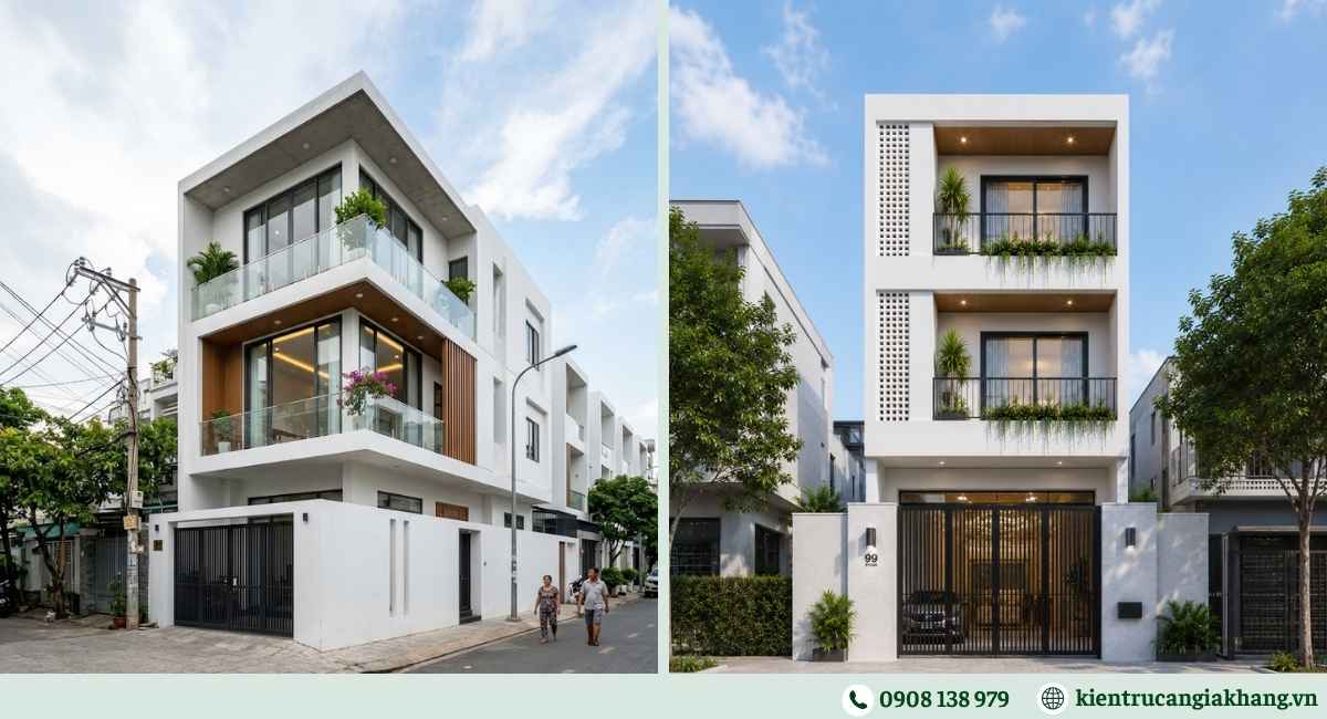 Nhà phố 3 tầng diện tích 5x20m