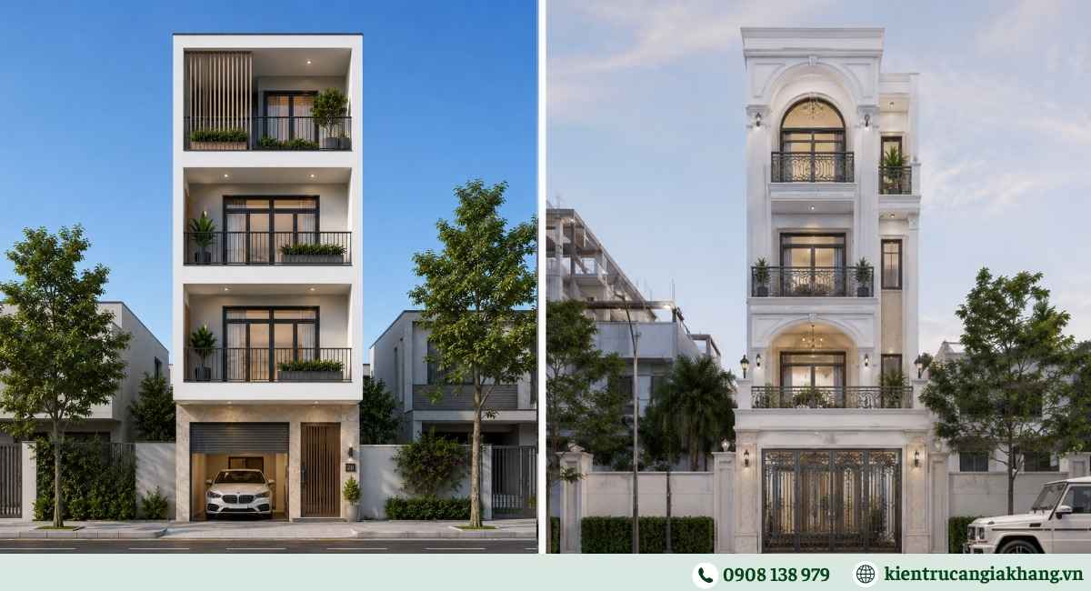 Nhà phố 4 tầng 5x15m