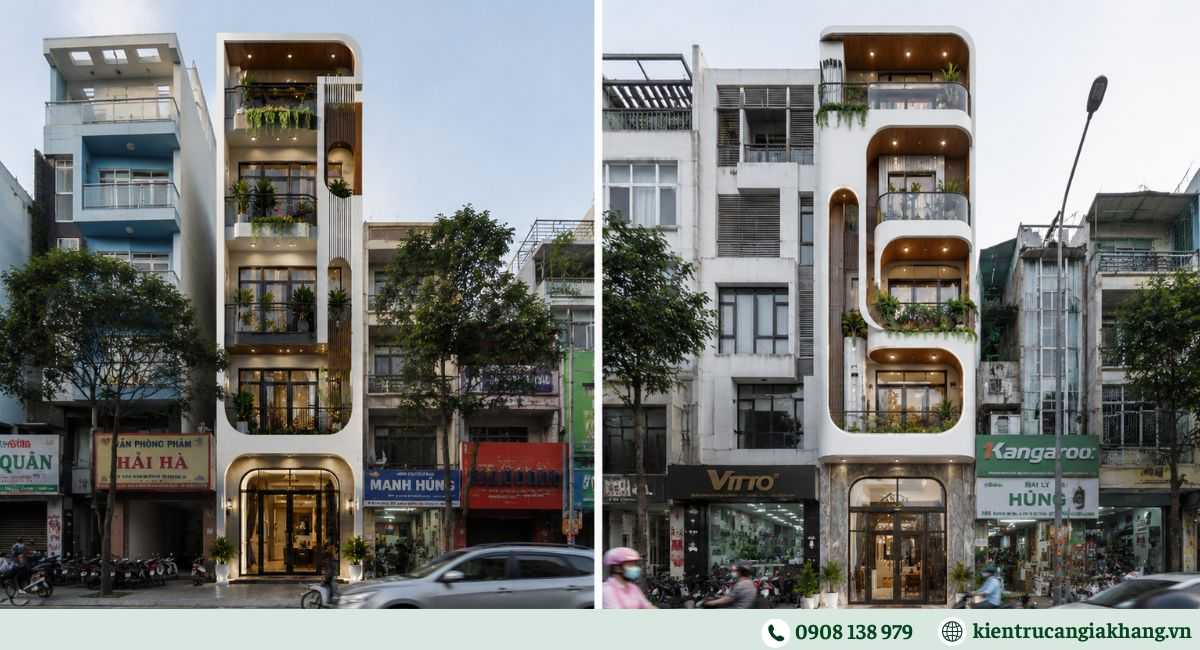 Mẫu nhà phố 5 tầng mặt tiền 5m