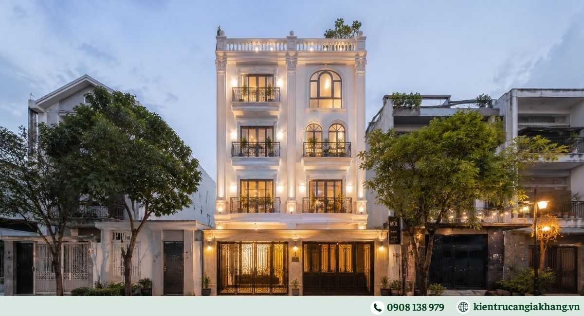 Mẫu nhà phố 4 tầng