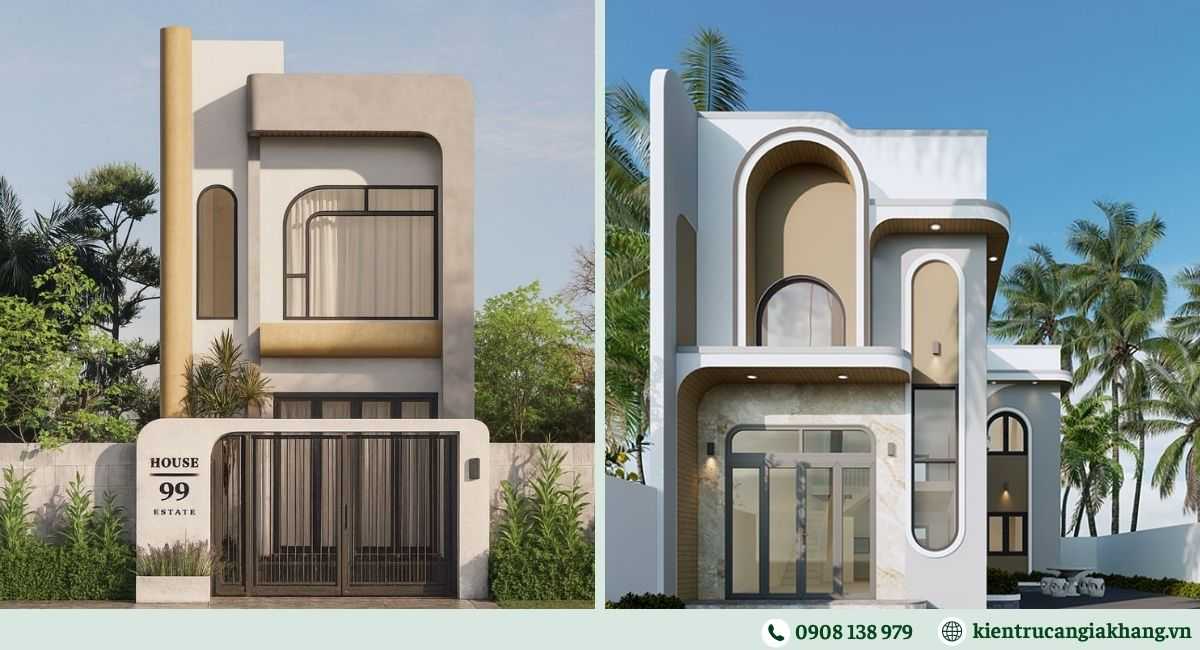 Mẫu nhà phố mặt tiền 5m