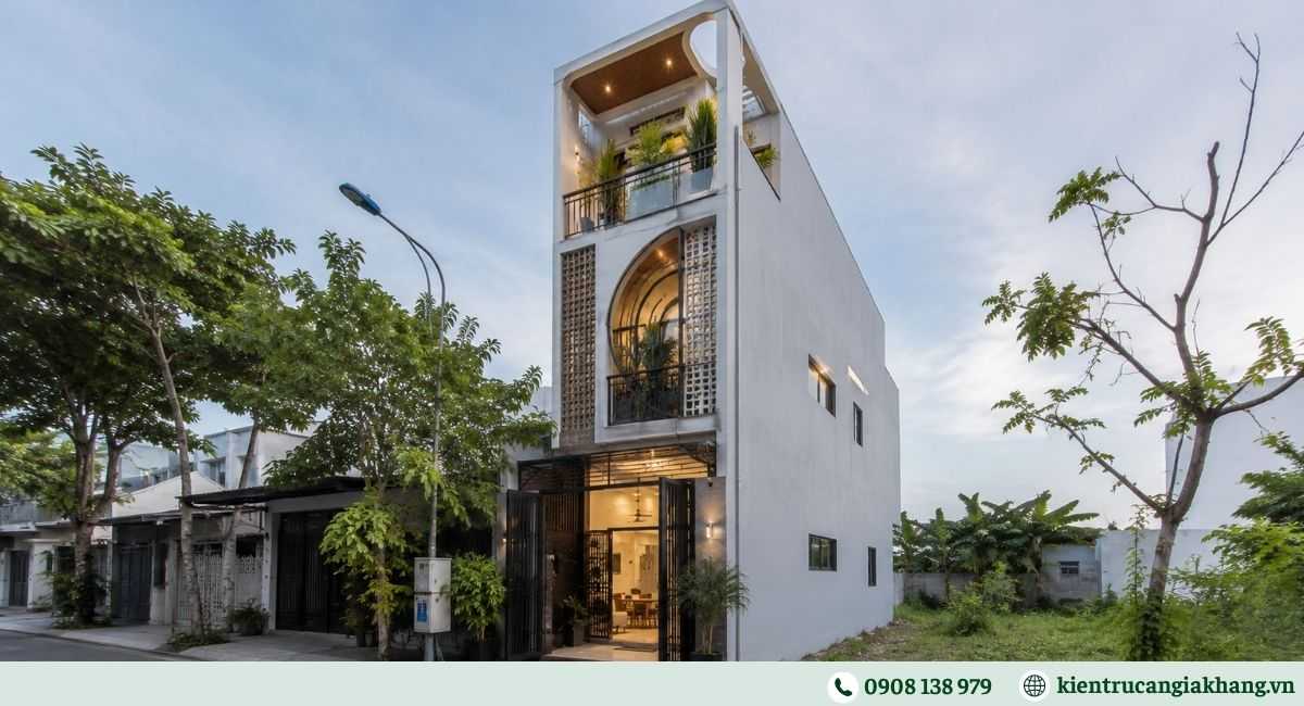 Mẫu nhà phố mặt tiền hẹp