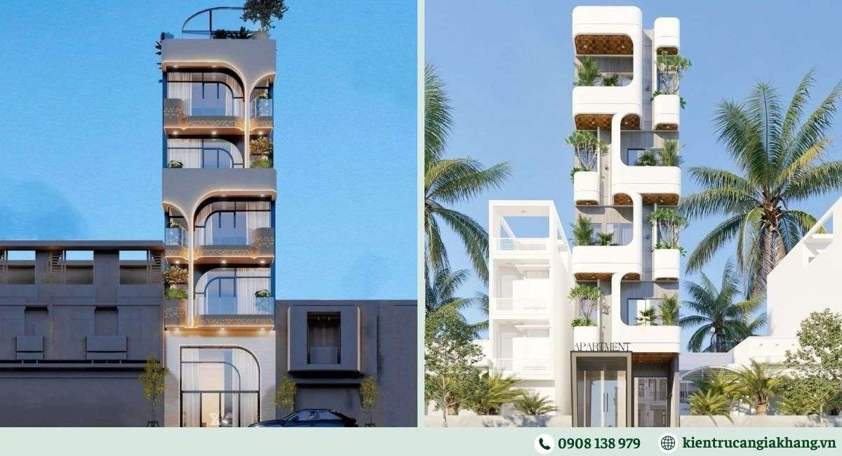 Mẫu nhà phố nhiều tầng