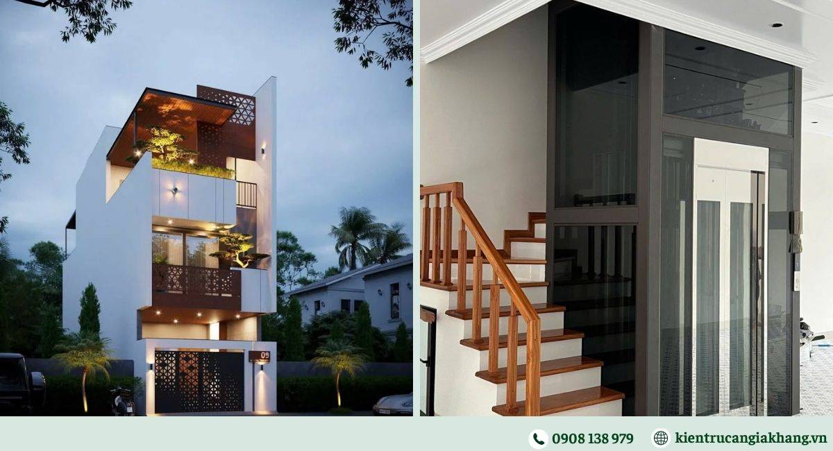 Nhà phố có thang máy
