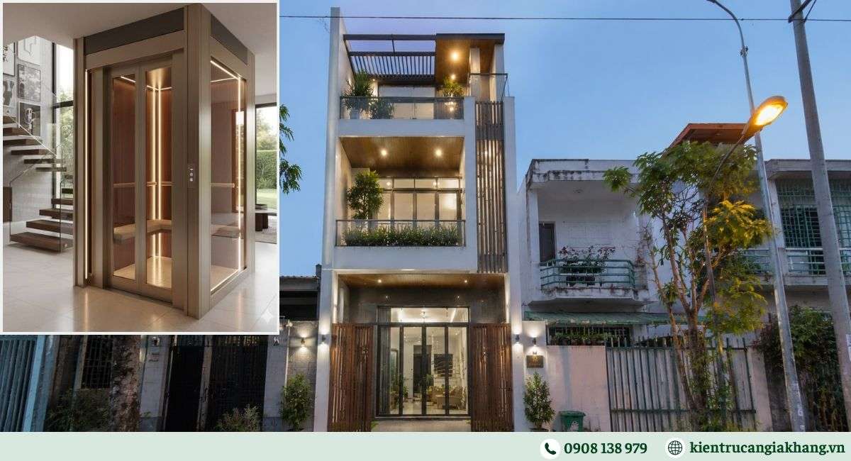 Nhà phố có thang máy