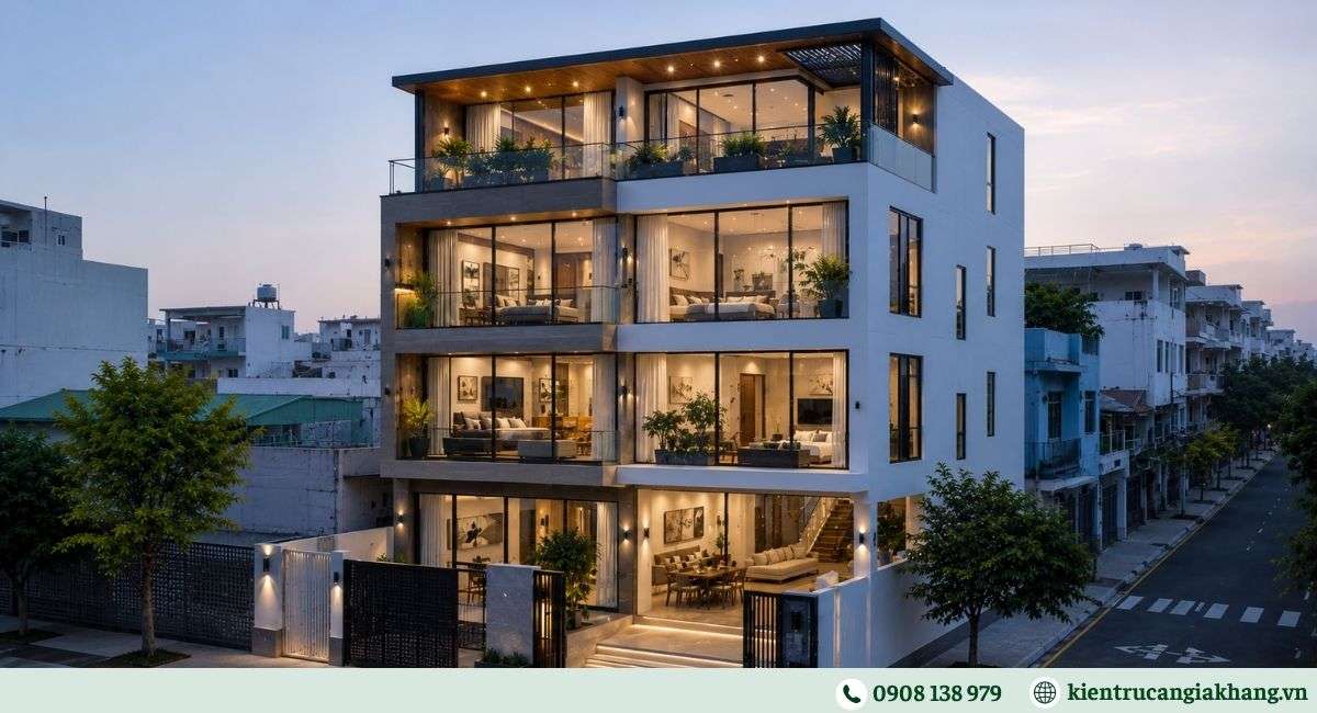 Nhà phố nhiều phòng ngủ