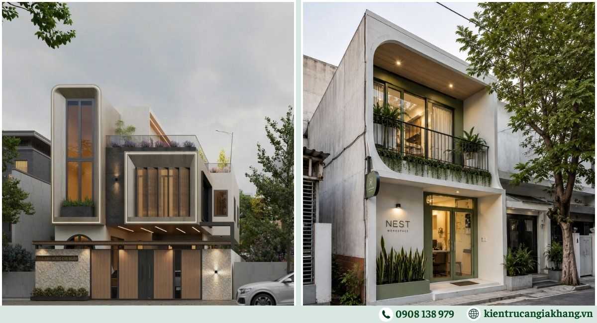 Mẫu nhà phố 2 tầng 