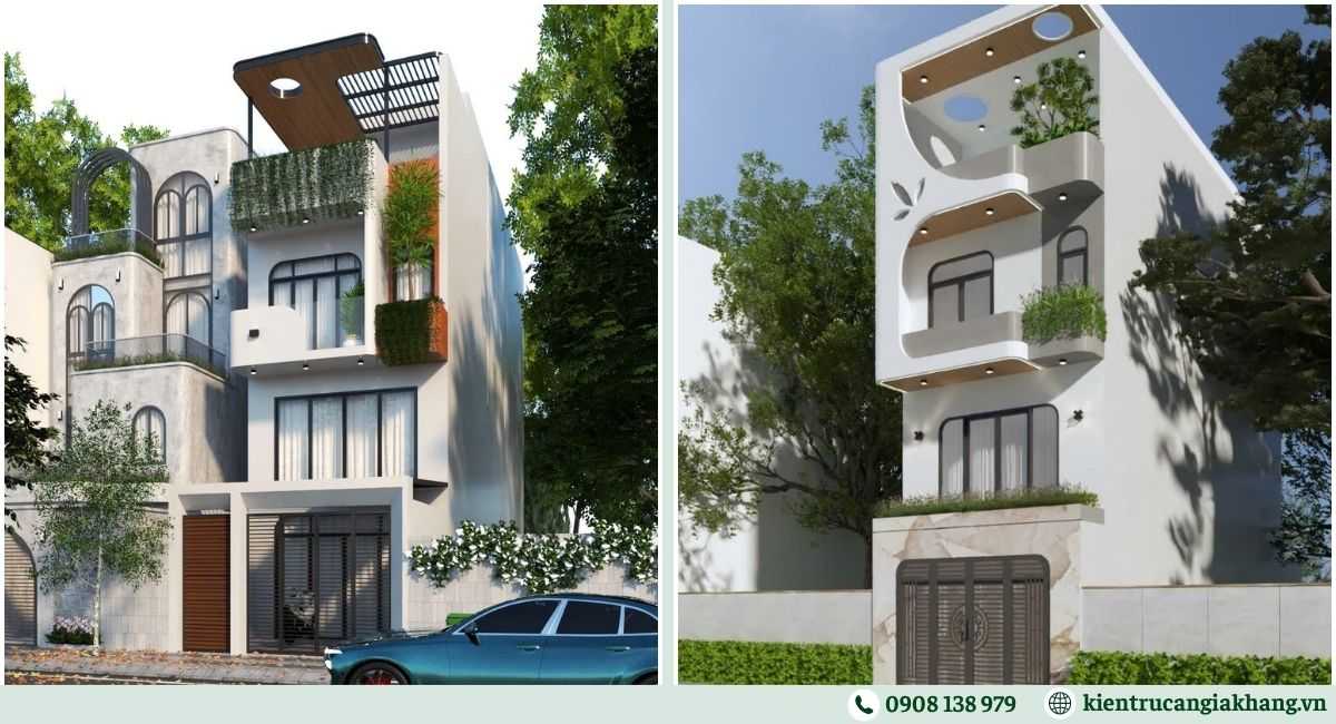 Mẫu nhà phố 3 tầng 