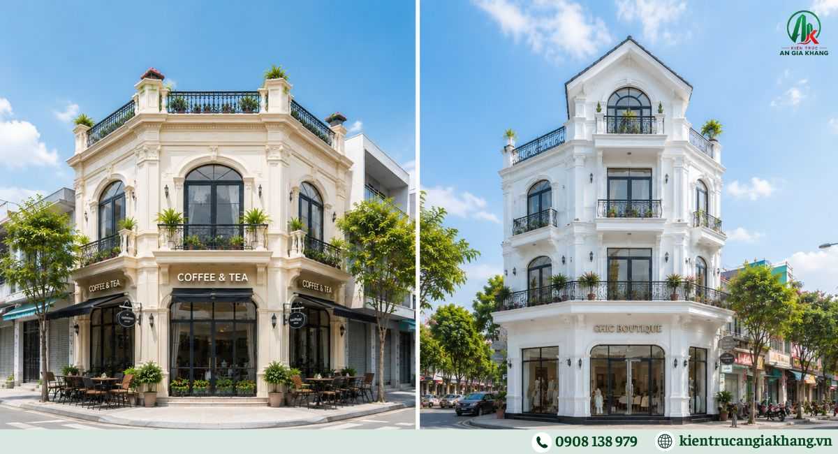 Nhà phố tân cổ điển kết hợp kinh doanh