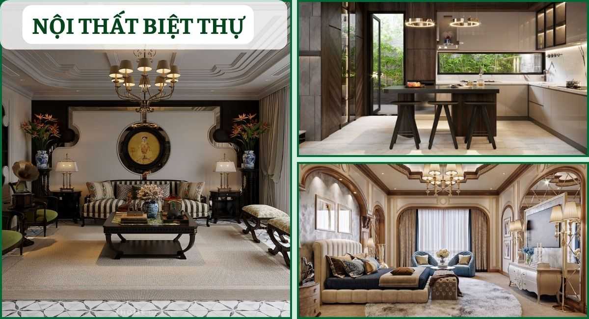 Mẫu nội thất biệt thự đẹp sang trọng