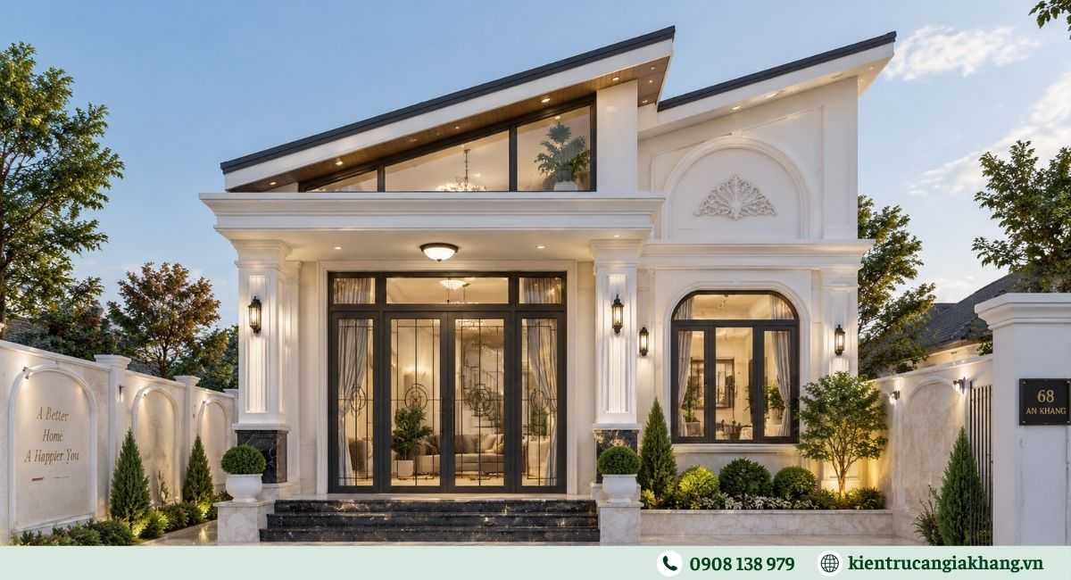 Mẫu nhà 1 trệt 1 lửng theo diện tích