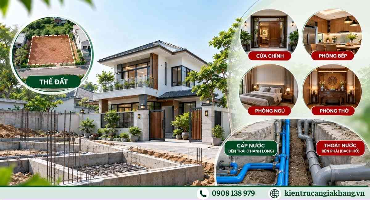 Nguyên tắc phong thủy trong xây dựng
