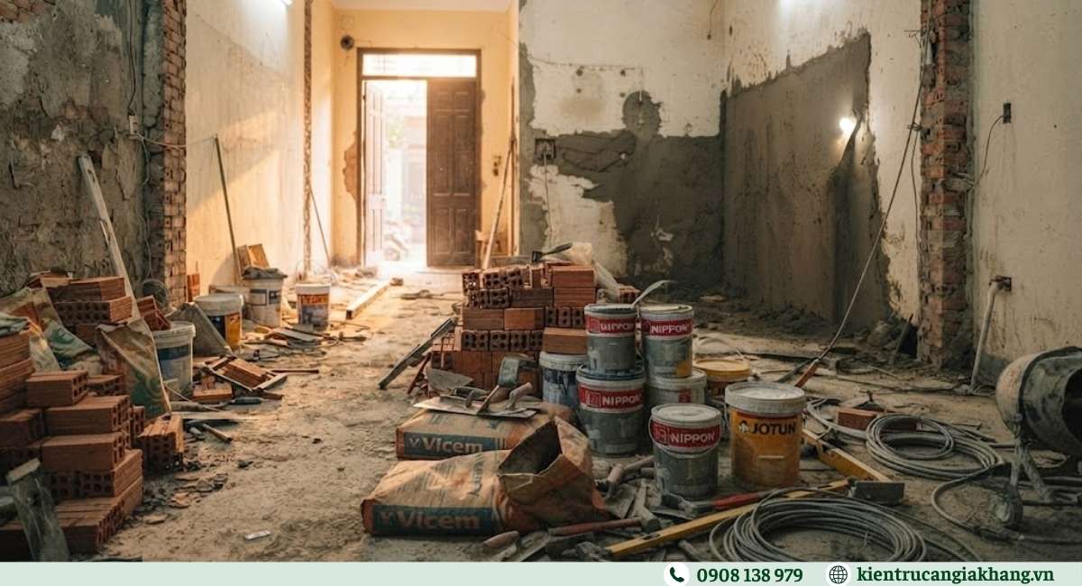 Các hạng mục thi công sửa nhà