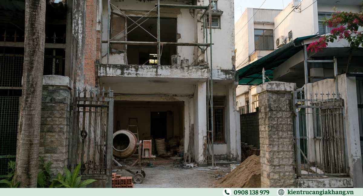 Thi công sửa nhà trọn gói Hóc Môn