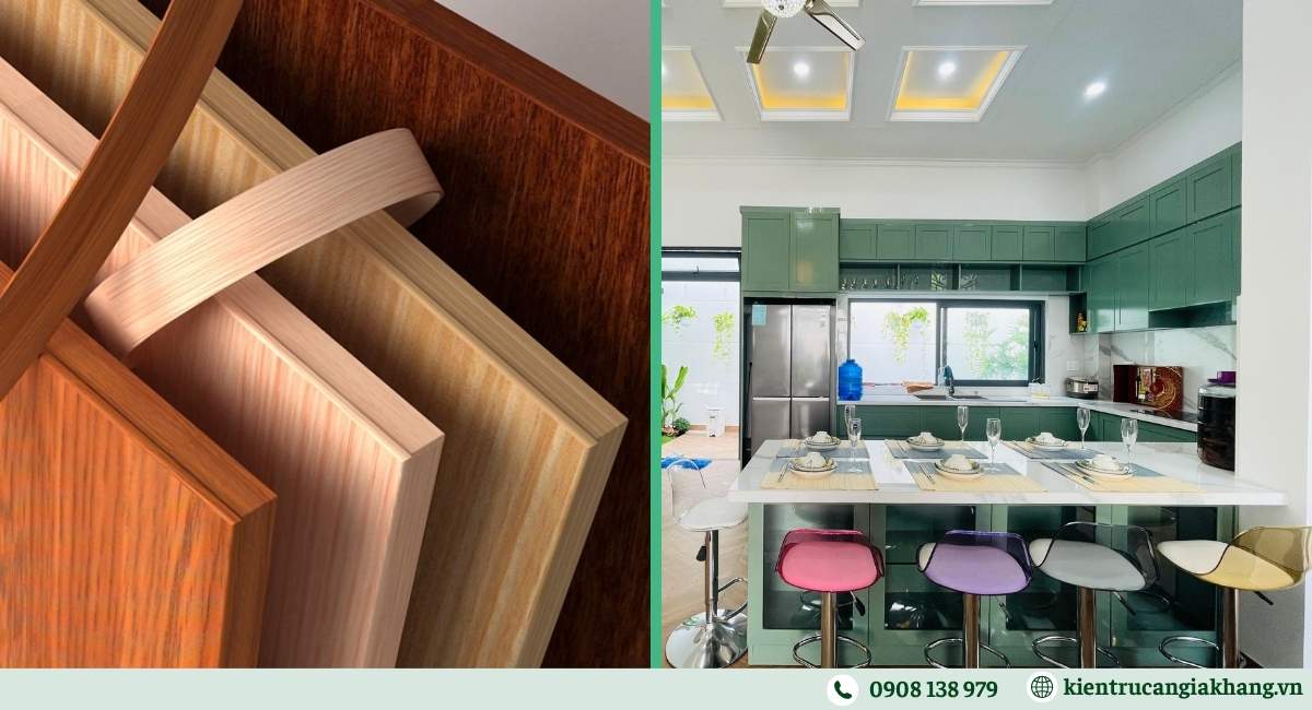 Vật liệu thi công nội thất phòng bếp