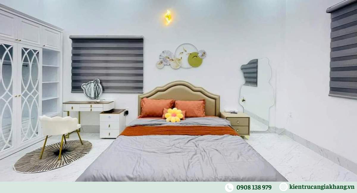 Kinh nghiệm thi công hoàn thiện nội thất phòng ngủ