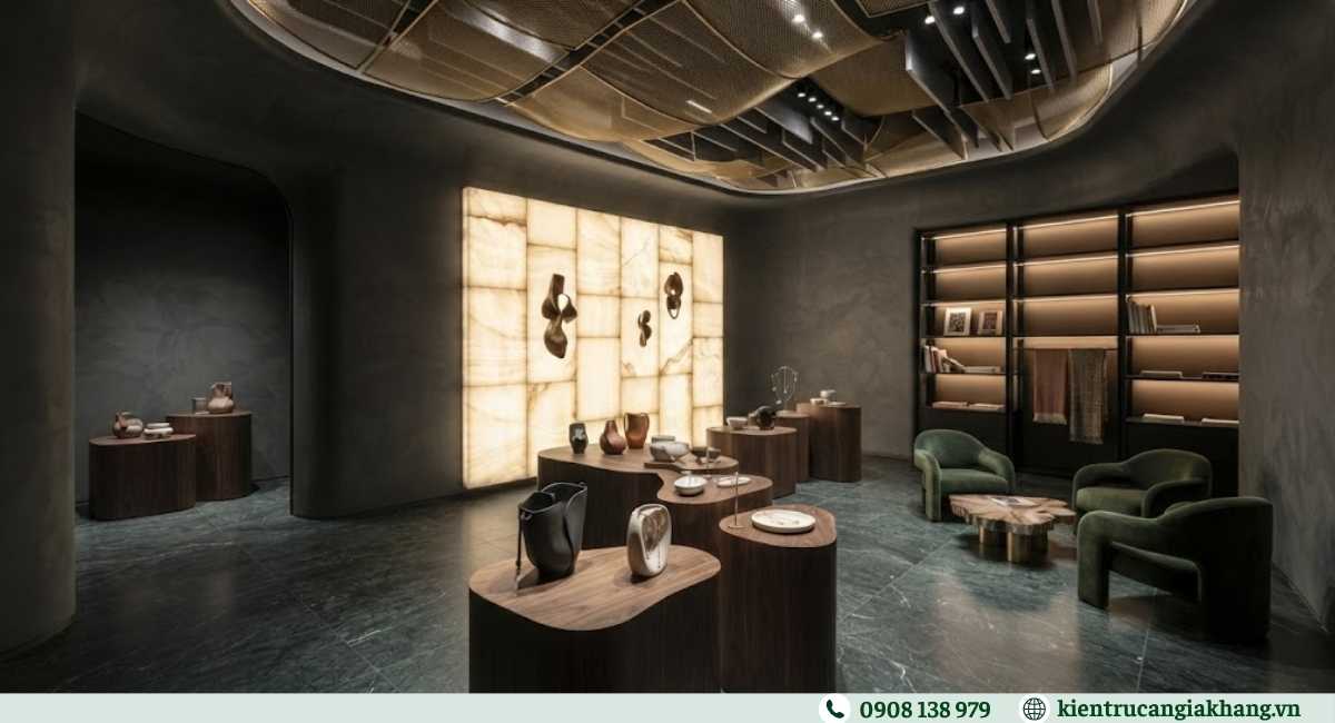 Hệ thống chiếu sáng và nhận diện thương hiệu showroom
