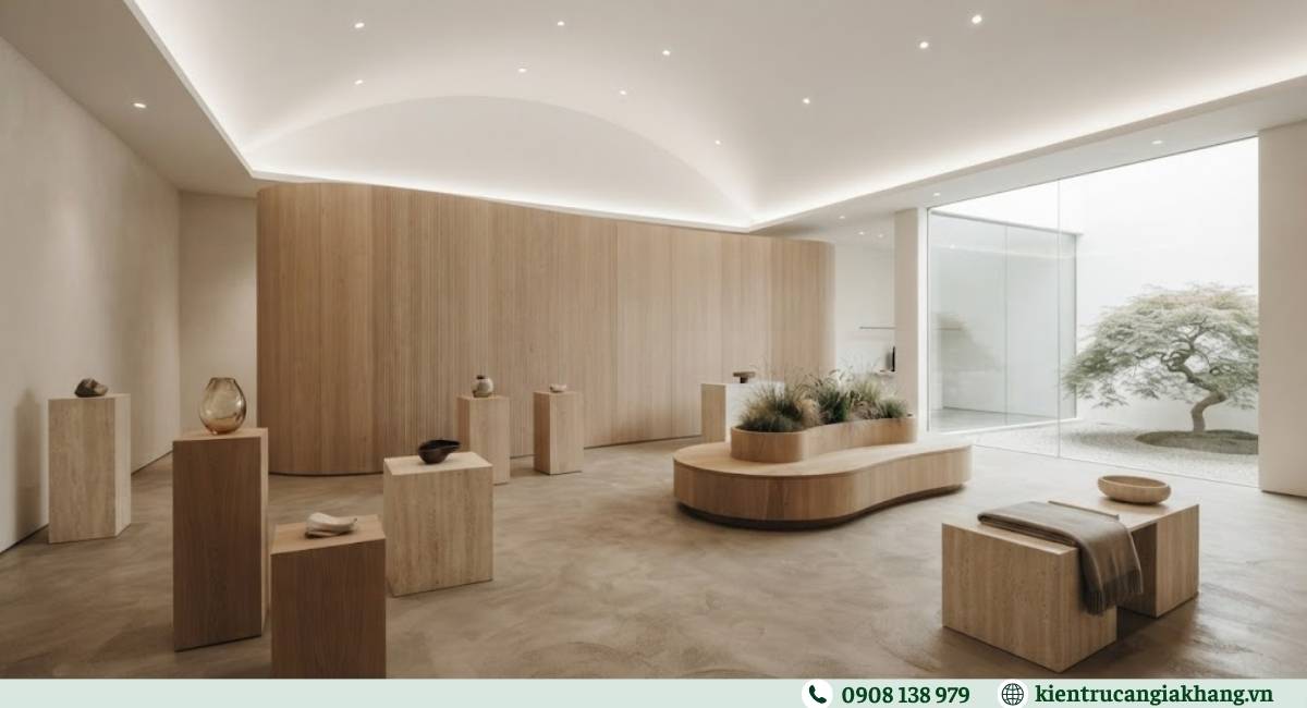 Thiết kế showroom hiện đại tối giản chuyên nghiệp