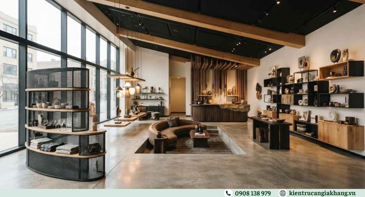 Thi công nội thất showroom chuyên nghiệp nâng cao hình ảnh thương hiệu