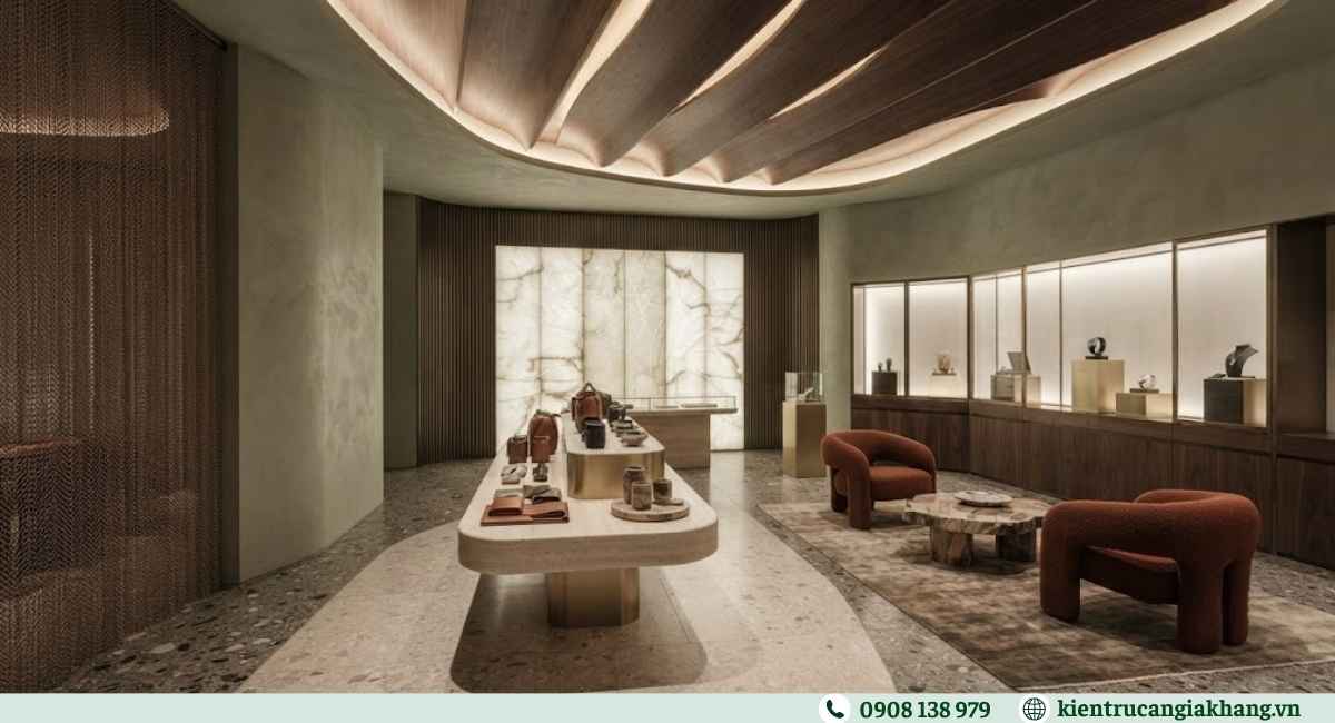 Thiết kế và thi công showroom đồng bộ