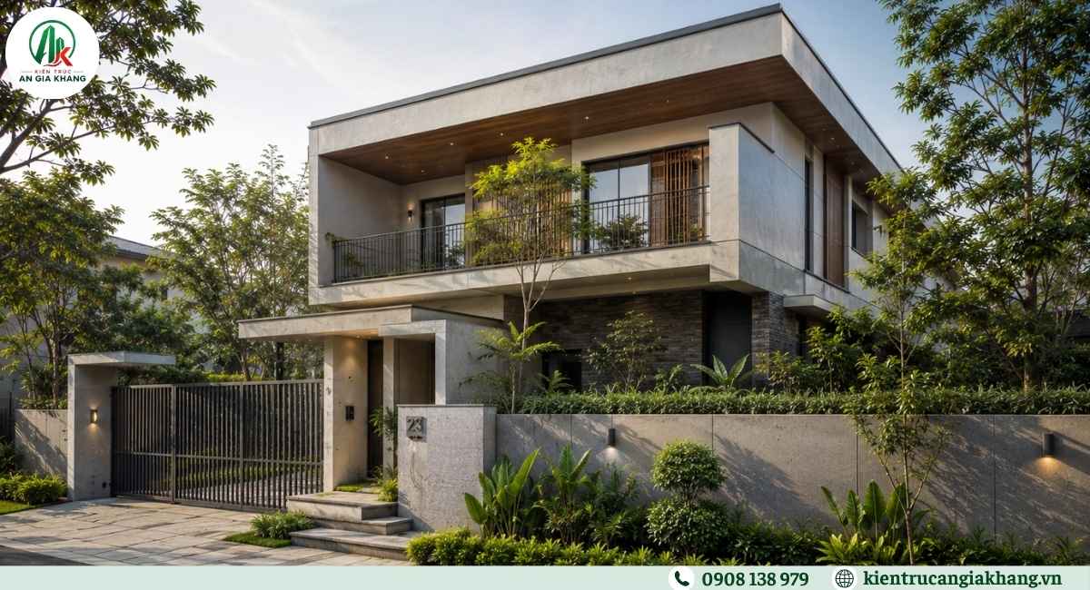 Mẫu biệt thự đơn lập hiện đại