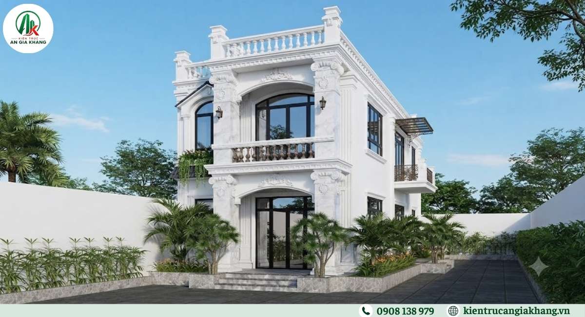 Mẫu biệt thự đơn lập tân cổ điển