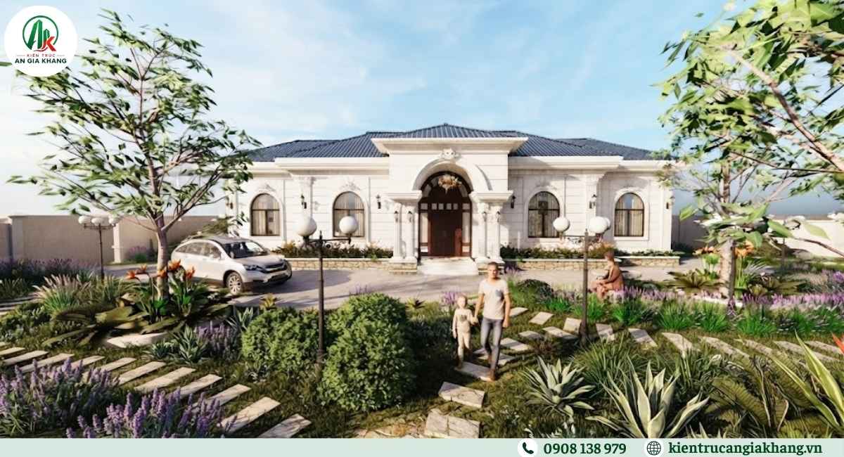Mẫu biệt thự nhà vườn tân cổ điển
