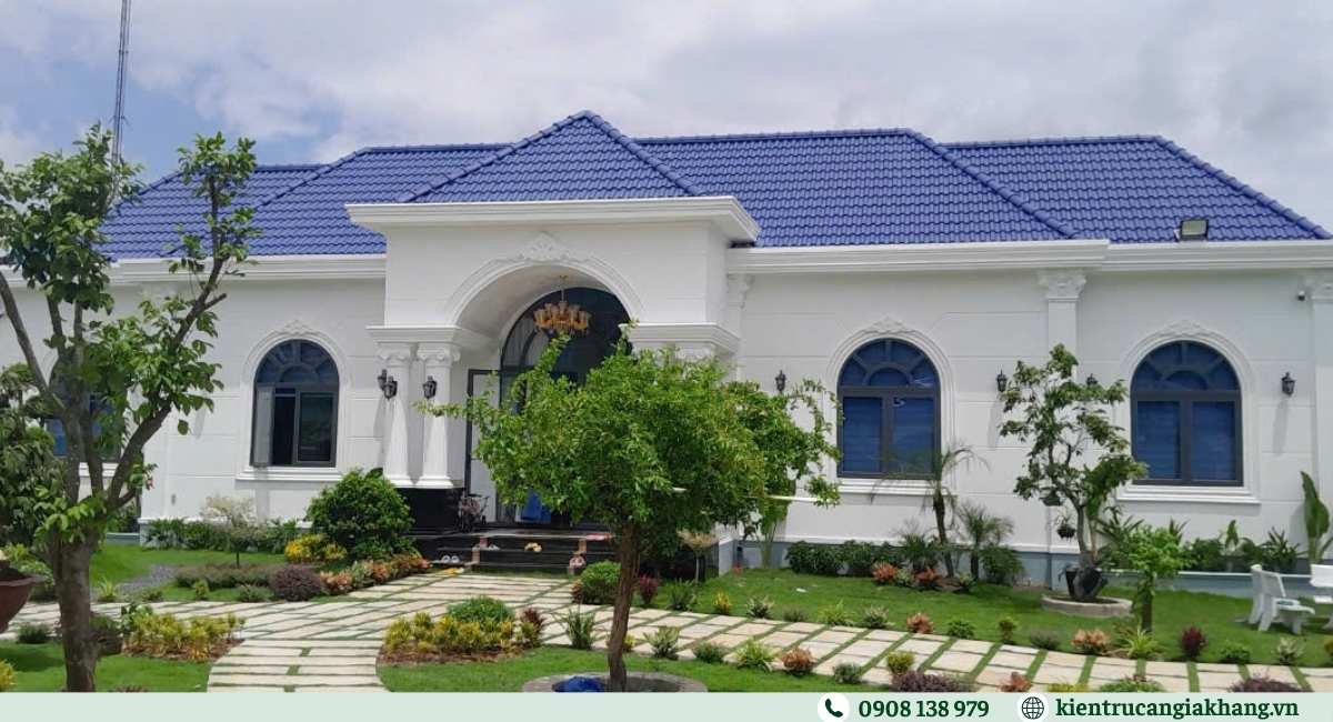 Biệt thự vườn 1 tầng dạng nhà cấp 4 sân vườn