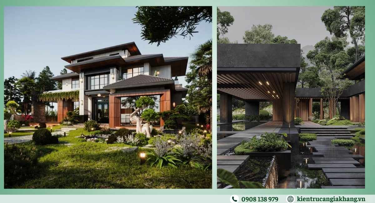 Biệt thự vườn phong cách Nhật Bản Zen