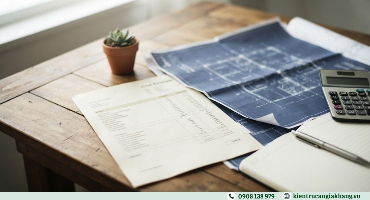 Bảng chi phí thiết kế biệt thự nhà vườn tham khảo