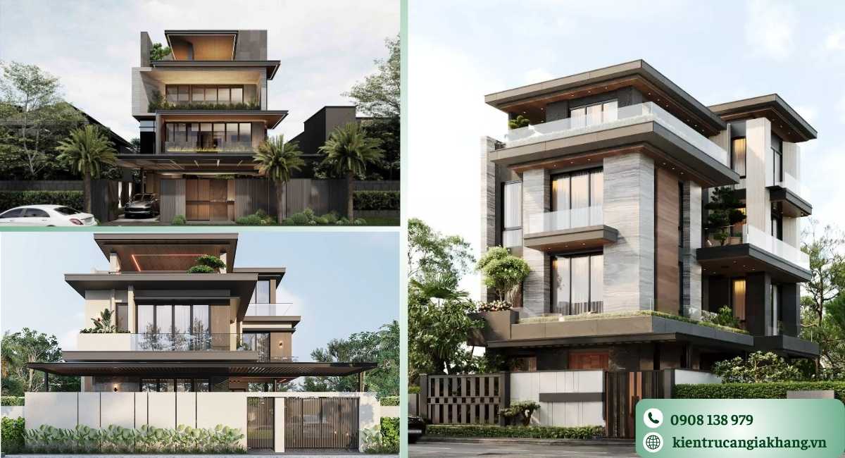 mẫu biệt thự hiện đại đẹp không gian mở