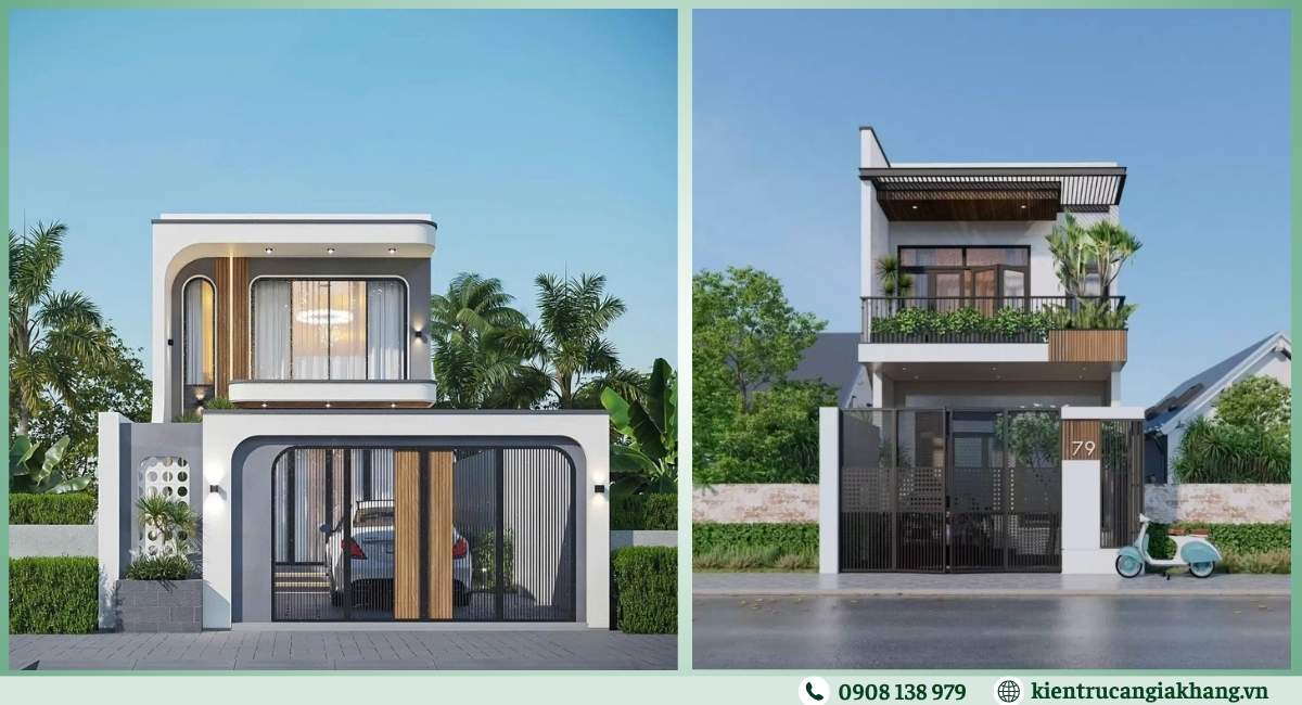 Mẫu nhà 1 trệt 1 lầu 5x18m
