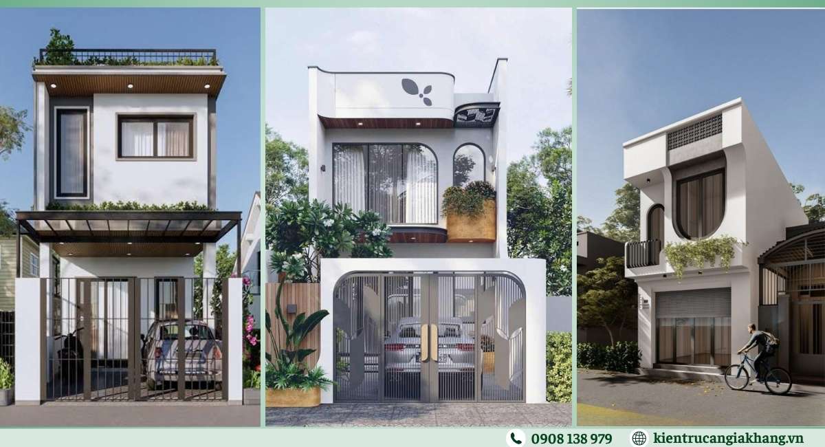 Mẫu nhà 1 trệt 1 lầu 5x22m trở lên